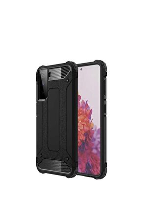 Samsung Galaxy S21 Plus Uyumlu Kılıf Crash Silikon Kapak Siyah