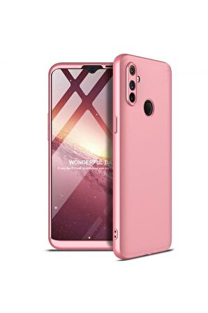 Realme 5İ Uyumlu Kılıf Ays Kapak Rose Gold