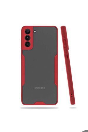 Samsung Galaxy S21 Uyumlu Kılıf Parfe Kapak Kırmızı