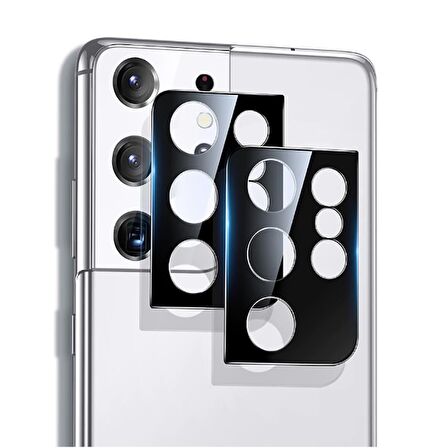 Samsung Galaxy S21 Ultra Uyumlu Kamera Lens Koruyucu Cam Filmi