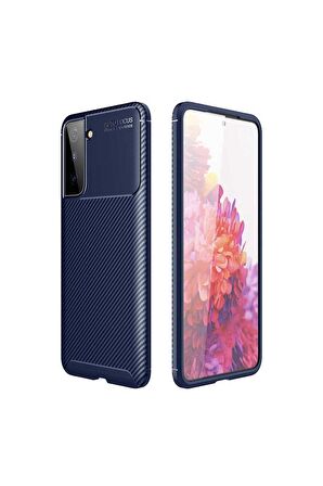 Samsung Galaxy S21 Uyumlu Kılıf Negro Silikon Kapak Lacivert