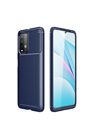 Xiaomi Redmi 9T Uyumlu Kılıf Negro Silikon Kapak Lacivert