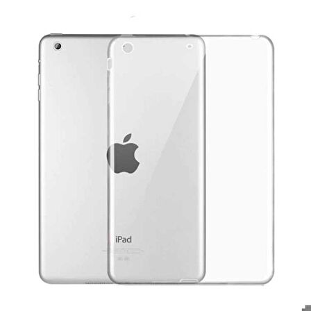 Apple iPad 9.7 2018 (6.Nesil) Uyumlu Tablet Kılıfı Şeffaf Süper Silikon Kapak Renksiz