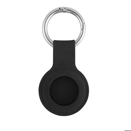 Airtag 01 Silikon Anahtarlık Koyu Gri