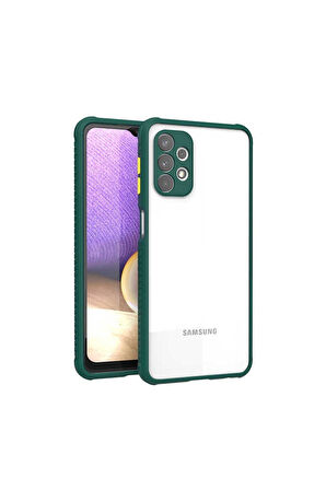 Samsung Galaxy A32 4G Uyumlu Kılıf Kaff Kapak Koyu Yeşil