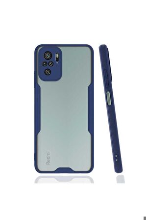 Xiaomi Redmi Note 10 Uyumlu Kılıf Parfe Kapak Lacivert