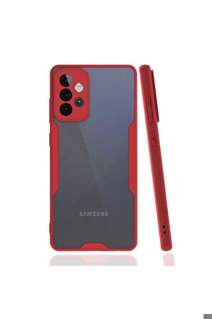 Samsung Galaxy A52 Uyumlu Kılıf Parfe Kapak Kırmızı