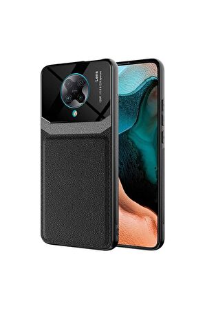 Xiaomi Poco F2 Pro Uyumlu Kılıf Emiks Kapak Siyah