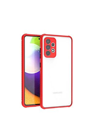 Samsung Galaxy A52 Uyumlu Kılıf Kaff Kapak Kırmızı