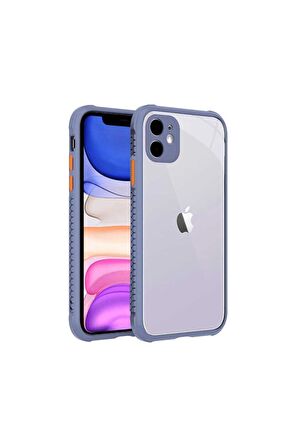 Apple iPhone 11 Uyumlu Kılıf Kaff Kapak Koyu Mor