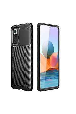 Xiaomi Redmi Note 10 Pro Uyumlu Kılıf Negro Silikon Kapak Siyah