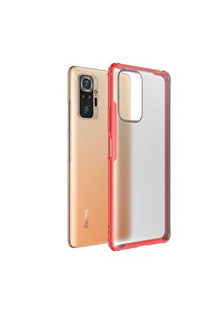 Xiaomi Redmi Note 10 Pro Uyumlu Kılıf Volks Kapak Kırmızı