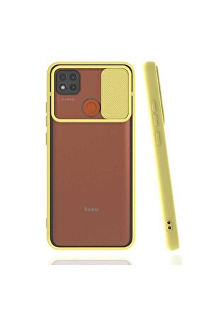 Xiaomi Redmi 9C Uyumlu Kılıf Lensi Kapak Sarı