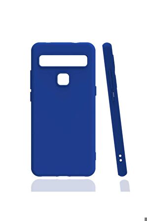 TCL 10L Uyumlu Kılıf Biye Silikon Mavi