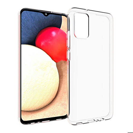 Samsung Galaxy A02S Uyumlu Kılıf Süper Silikon Kapak