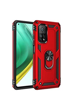 Xiaomi Mi 10T Pro 5G Uyumlu Kılıf Vega Kapak Kırmızı