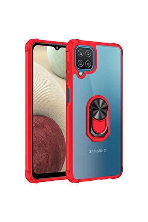 Samsung Galaxy A12 Uyumlu Kılıf Mola Kapak Kırmızı