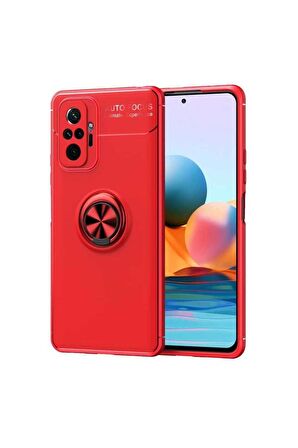 Xiaomi Redmi Note 10 Pro Uyumlu Kılıf Ravel Silikon Kapak Kırmızı