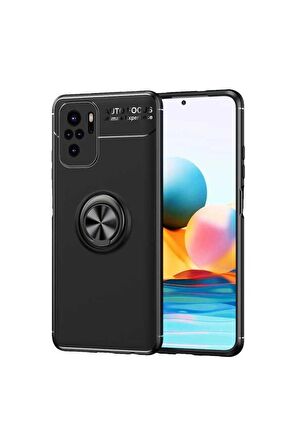 Xiaomi Redmi Note 10 Uyumlu Kılıf Ravel Silikon Kapak Siyah