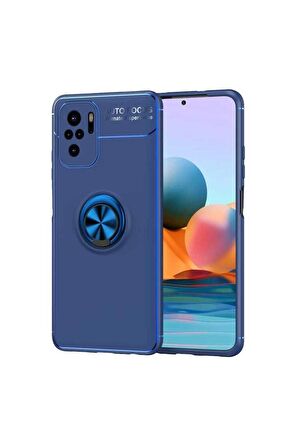 Xiaomi Redmi Note 10 Uyumlu Kılıf Ravel Silikon Kapak Mavi