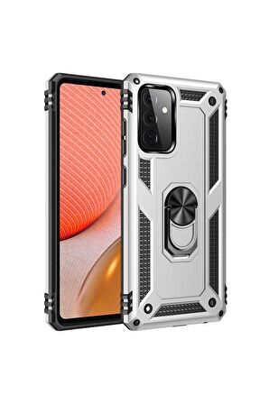 Samsung Galaxy A72 Uyumlu Kılıf Vega Kapak Gri