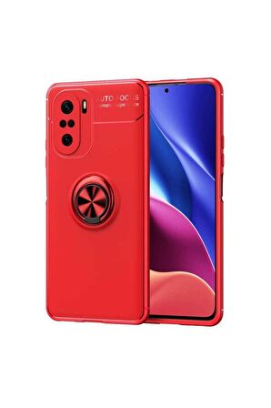 Xiaomi Redmi K40 Uyumlu Kılıf Ravel Silikon Kapak Kırmızı