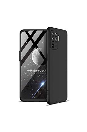 Oppo Reno 5 Lite Uyumlu Kılıf Ays Kapak Siyah