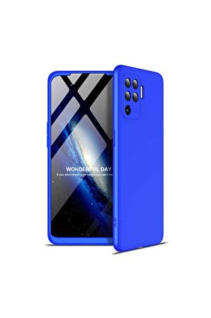 Oppo Reno 5 Lite Uyumlu Kılıf Ays Kapak Mavi