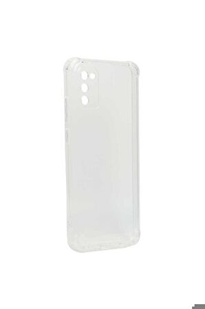 Samsung Galaxy A02S Uyumlu Kılıf Kamera Korumalı Nitro Anti Shock Silikon