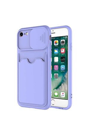 Apple iPhone 8 Uyumlu Kılıf Kartix Kapak Lila