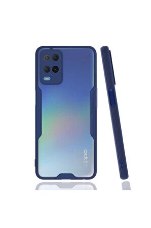 Oppo A54 4G Uyumlu Kılıf Parfe Kapak Lacivert