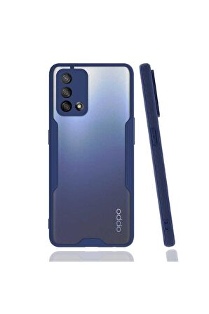 Oppo A74 4G Uyumlu Kılıf Parfe Kapak Lacivert