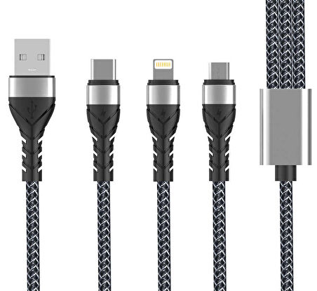 Bax 3 in 1 Usb Kablo 1.2M