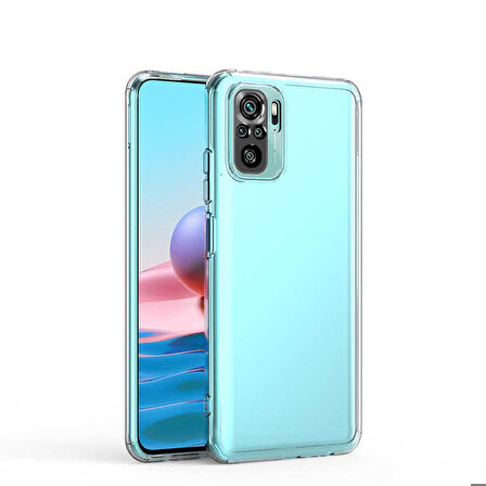 Xiaomi Redmi Note 10 Uyumlu Kılıf Kamera Korumalı Süper Silikon Kapak