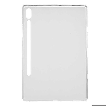 Samsung Galaxy Tab S7 FE Lite T737/ T736/ T733/ T730 Uyumlu Tablet Kılıfı Silikon Kapak Renksiz