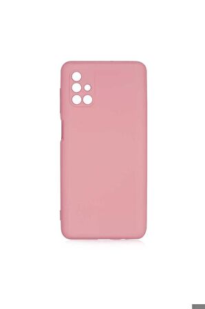 Samsung Galaxy M51 Uyumlu Kılıf Mara Lansman Kapak Pembe Açık