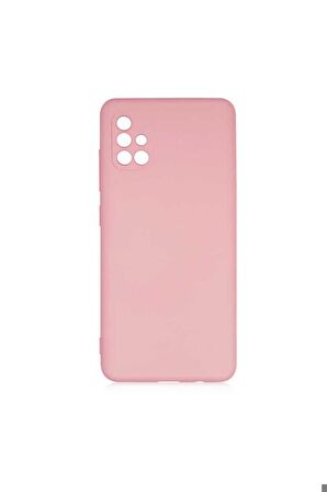 Samsung Galaxy A51 Uyumlu Kılıf Mara Lansman Kapak Pembe Açık