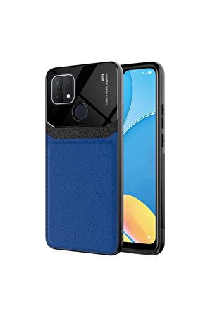 Oppo A15 Uyumlu Kılıf Emiks Kapak Lacivert