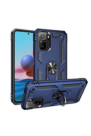Xiaomi Redmi Note 10 Uyumlu Kılıf Vega Kapak Mavi