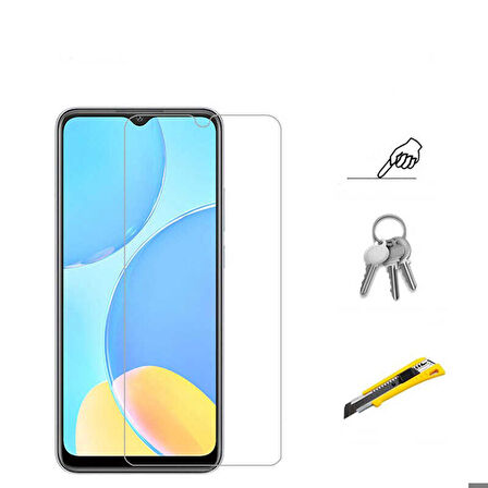 Vivo Y20 Uyumlu Maxi Glass Temperli Cam Ekran Koruyucu
