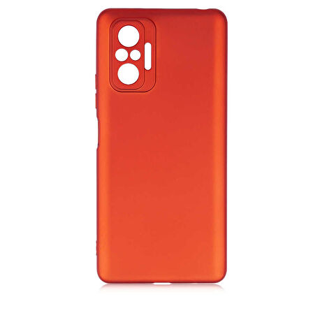 Xiaomi Redmi Note 10 Pro Uyumlu Kılıf Premier Silikon Kapak Kırmızı