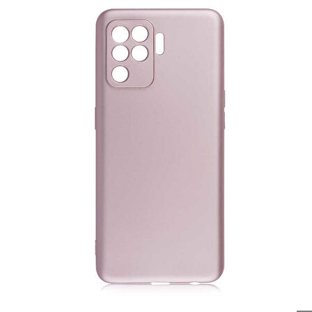 Oppo Reno 5 Lite Uyumlu Kılıf Premier Silikon Kapak Rose Gold