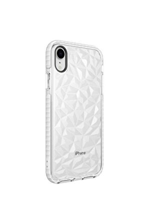 Apple iPhone XR Uyumlu Kılıf Buzz Kapak Beyaz