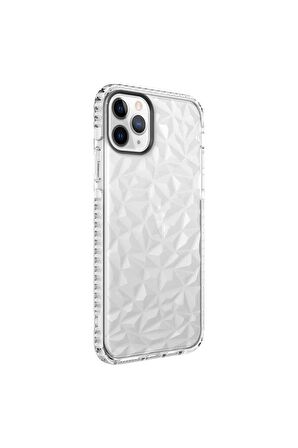 Apple iPhone 11 Pro Max Uyumlu Kılıf Buzz Kapak Beyaz