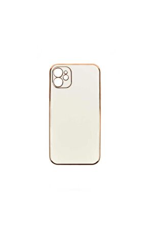 Apple iPhone 11 Uyumlu Kılıf Bark Kapak Beyaz