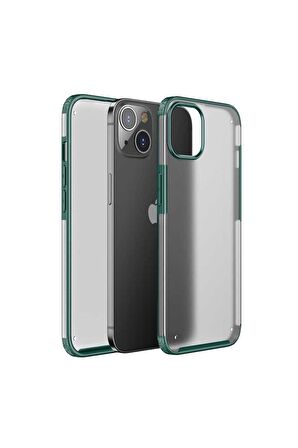 Apple iPhone 13 Uyumlu Kılıf Volks Kapak Koyu Yeşil