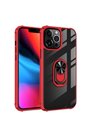 Apple iPhone 13 Pro Uyumlu Kılıf Mola Kapak Kırmızı