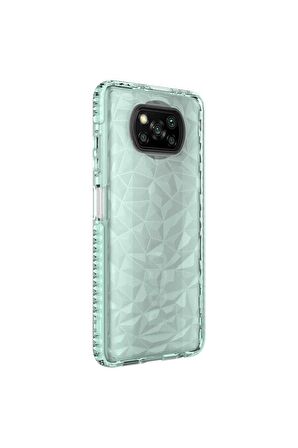 Xiaomi Poco X3 Uyumlu Kılıf Buzz Kapak Yeşil
