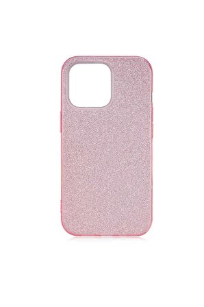 Apple iPhone 13 Pro Uyumlu Kılıf Shining Silikon Rose Gold