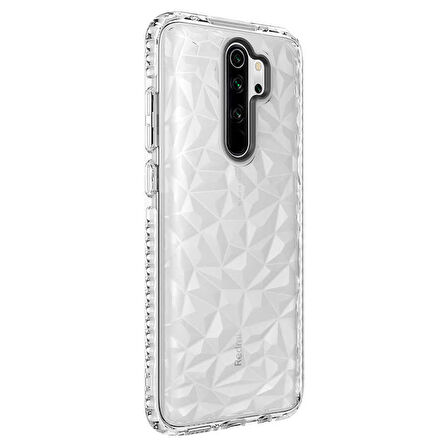 Xiaomi Redmi Note 8 Pro Uyumlu Kılıf Buzz Kapak Beyaz